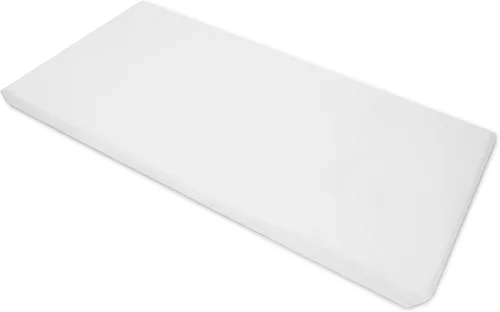 American Baby Company Sábana bajera de percal 100% algodón con esquinas elásticas para guardería, color blanco, 24 x 48 x 4, para niños y niñas