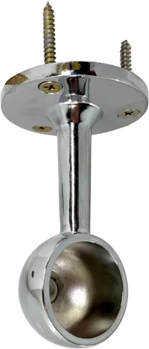 Miniatura 14 de Barra de armario redonda resistente de 72 pulgadas de diámetro, 1.28 pulgadas de diámetro, poste de ropa cromado pulido, 1 paquete Varilla de 72