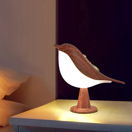 Miniatura 10 de Lámpara de mesa con control táctil de mesita de noche, lámparas de aroma, con forma de pájaro, lámpara de escritorio LED con puerto de carga USB, 3