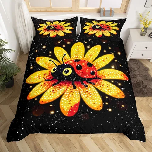 Miniatura 14 de Juego de ropa de cama con estampado de lobos en 3D, funda de edredón de lobo ártico para niños, adolescentes, niños y niñas, funda de edredón