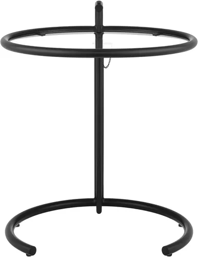 Miniatura 8 de Modway EEI-125-BLK Eileen Mesa auxiliar de metal gris, color negro