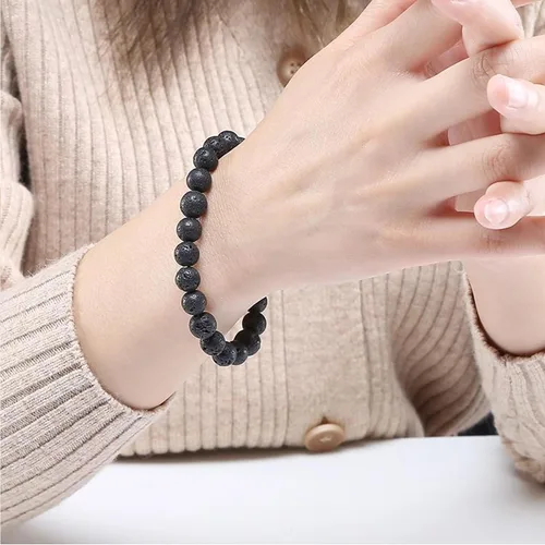 Miniatura 4 de Tigers Eye Protection Handmade Bracelet Best Present For Men Women Attract Wealth Chakra Feng Shui Stretchy Beaded Bracelets Lucky Friendship