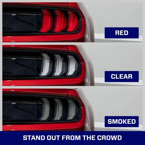 Miniatura 6 de Form Lighting Luces traseras LED secuenciales compatibles con Ford Mustang 2015-2023 (par), ahumadas Ahumado