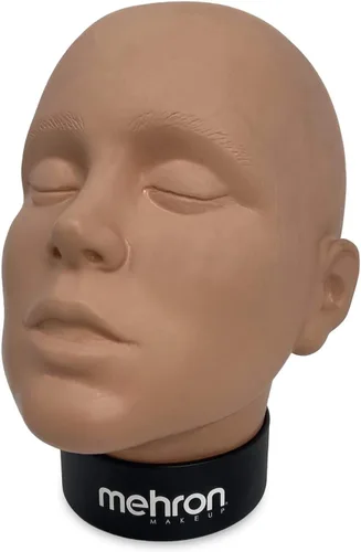 Miniatura 8 de Mehron Professional cara para práctica de maquillaje y pintura facial para estudiantes. Beige