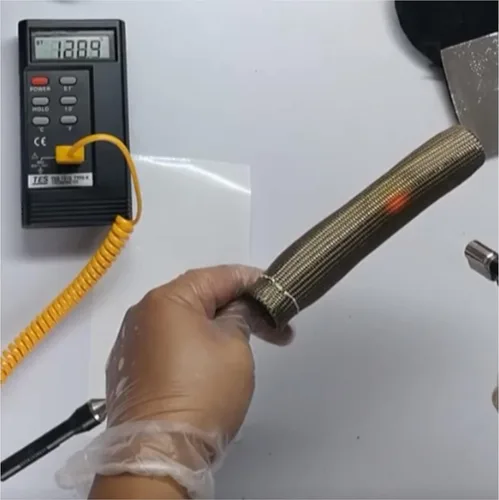 Miniatura 2 de Protector térmico y funda de alambre de bujía de titanio, protección de alta temperatura de 2500 F, paquete de 8