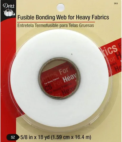 Miniatura 2 de Dritz 264 Red de unión fusible, peso ligero, 5/8 pulgadas x 25 yardas, color blanco