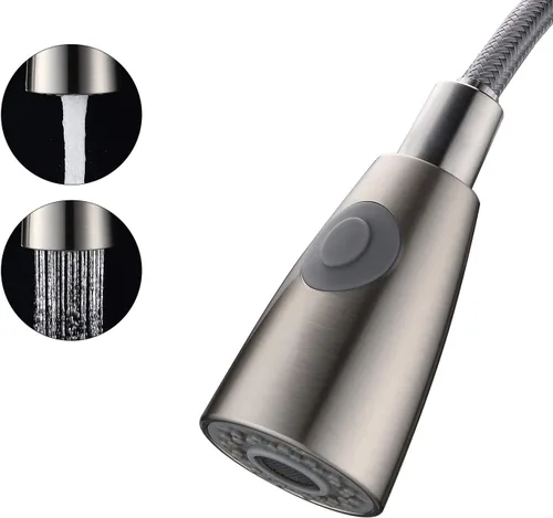 Miniatura 2 de Cabezal rociador de grifo-102, cabezal rociador de grifo de fregadero de cocina de 3 funciones, 12 adaptadores, aireador desmontable, rosca G1/2