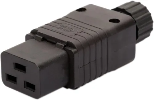 Miniatura 2 de Paquete de 2 conectores de alimentación rewirables hembra IEC 320 C19, 16A 250 V CA, enchufe de alimentación DIY sin soldadura, receptáculo IEC C19