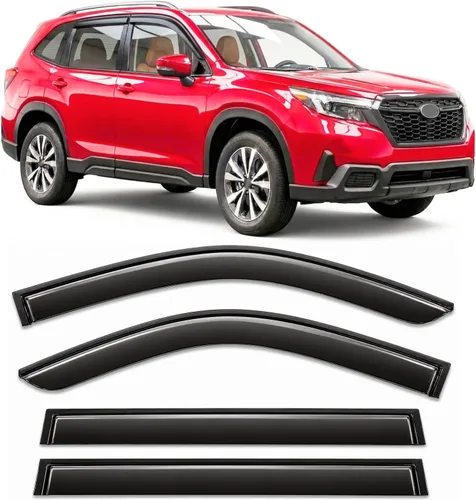 Miniatura 35 de Protectores de lluvia adhesivos 2017-2022 para Honda CR-V Viseras deflectoras de ventana lateral LX EX EX-L Touring 3D onduladas estilo JDM CRV