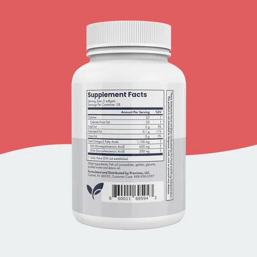 Miniatura 6 de Omega Pure Plus: Suplemento de aceite de pescado Omega-3. Libre de mercurio. Triple fuerza. Apoya la salud cardíaca, la salud cognitiva y la salud
