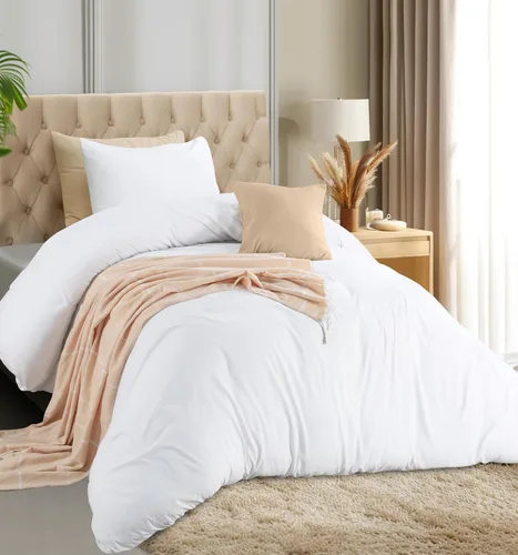 Miniatura 13 de Utopia Bedding Juego de funda de edredón con fundas de almohada, funda de edredón de 2 piezas con cierre de cremallera, 1 funda de edredón con 1