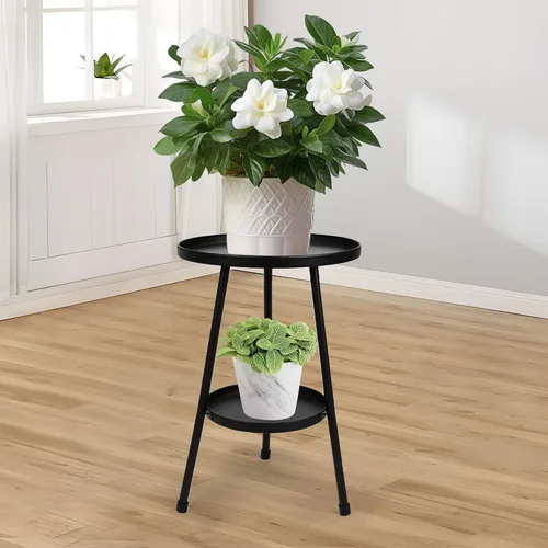 Miniatura 8 de Soporte de metal para plantas, soporte para plantas interiores y exteriores, flores metálicas inoxidables, soportes para plantas urbanas y rústicas