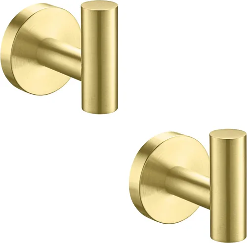 Miniatura 13 de Nolimas Gancho para toallas, color negro mate, SUS304, acero inoxidable, ropa de baño, armario, esponjas, gancho para bata, montaje en pared, 2