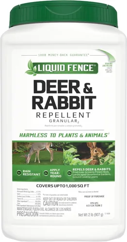 Liquid Fence - Repelente de conejos y ciervos.