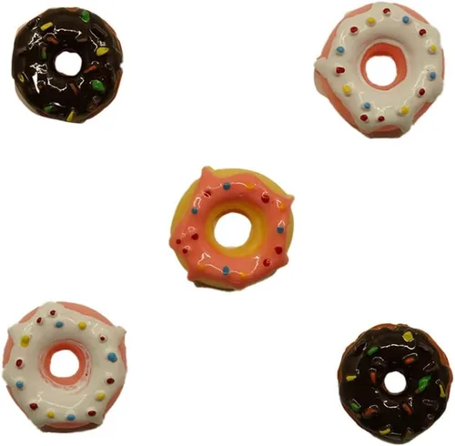Miniatura 5 de Botones Galore - Juego de adornos con parte trasera plana, 25 resinas para alimentos y 75 accesorios, 100 piezas