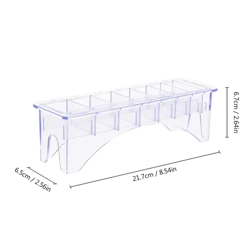 Miniatura 3 de Caja base de 8 rejillas para cortadora de pelo universal límite peine guía accesorio tamaño peluquero reemplazo accesorios herramienta de peinado