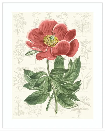 Miniatura 8 de Amanti Art Vision Studio - Lienzo decorativo para pared, 24 x 20 pulgadas, diseño de jardín de flores de peonía, arte de pared de flores, decoración