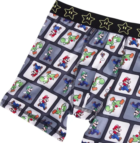 Miniatura 3 de Nintendo Calzoncillos Super Boxer para Niños con Mario, Luigi, Toad, Yoshi, Peach & Bowser, Tallas 4, 6, 8, 10 y 12
