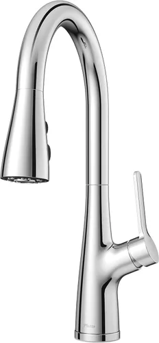 Miniatura 11 de Pfister LG529-NEBG Neera - Grifo de cocina abatible, oro cepillado