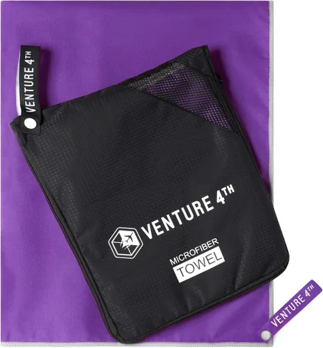 VENTURE 4TH Toalla de Viaje de Secado Rápido - Toallas de Microfibra Ultra Suaves de Secado Rápido - Esencial para Camping, Mochileros, Yoga,