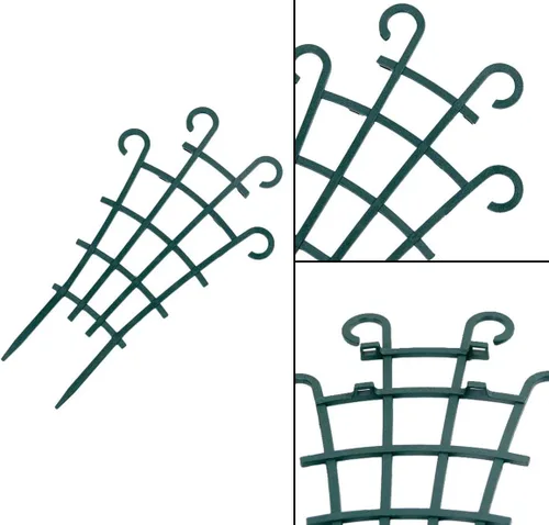 Miniatura 5 de UWIOFF Enrejado pequeño para interiores, 6 piezas de enrejado para plantas trepadoras, enrejado para plantas en maceta, maceta de plástico apilable