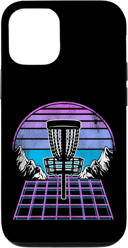 Miniatura 27 de Disco Golf Basket 90s Synthwave Sunset Retrowave Frisbee Golf Case para iPhone 15