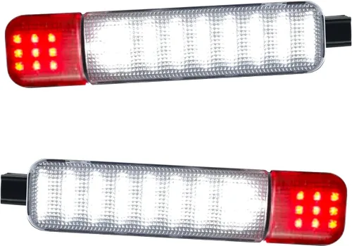 Miniatura 9 de Luces de cortesía LED para puertas compatibles con Chevy Silverado GMC C/K, Sierra 1500 2500 3500, Suburban, Avalanche, Hum-mer H2, Yukon, Rojo