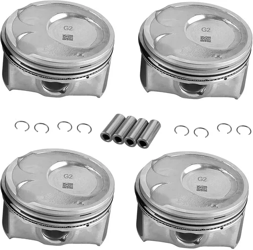 23041-2E210 Juego de 4 piezas de pistón y anillos de pistón del motor y anillos para Kia Soul Forte Forte5 Forte Koup 2.0L 2014 2015 2016 2017 2018