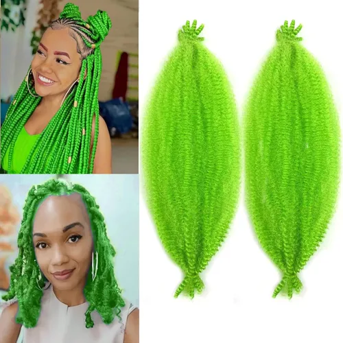 Miniatura 38 de Cabello afro Twist morado degradado de 16 pulgadas, cabello Marley pre-separado para rastas suaves, cabello trenzado Marley Twist Ombre Kinky Spring
