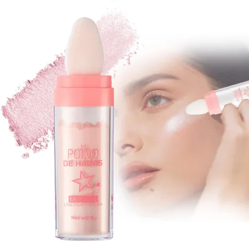 Polvo De Hadas - Resaltador de purpurina corporal en polvo para maquillaje, brillo y brillo, polvo de contorno de rubor de alto brillo, 3 colores