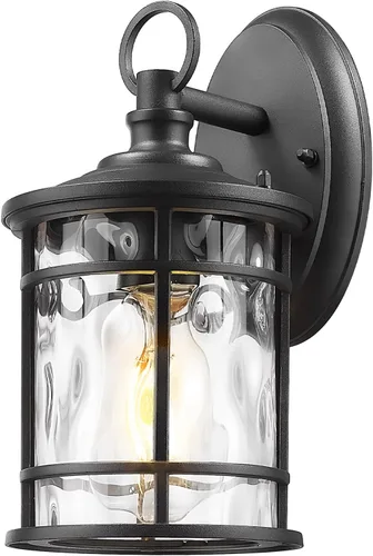 Miniatura 16 de Emliviar Paquete de 2 Apliques de Pared Exteriores, Linternas Antioxidantes para Exteriores Lámparas de Pared, Iluminación de Patio Estilo Granja