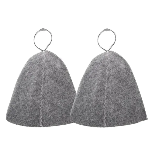 EXCEART Sombrero de sauna de fieltro grueso, ligero y cómodo, con absorción de humedad y lazo para colgar, para hombres y mujeres, sauna, sala de