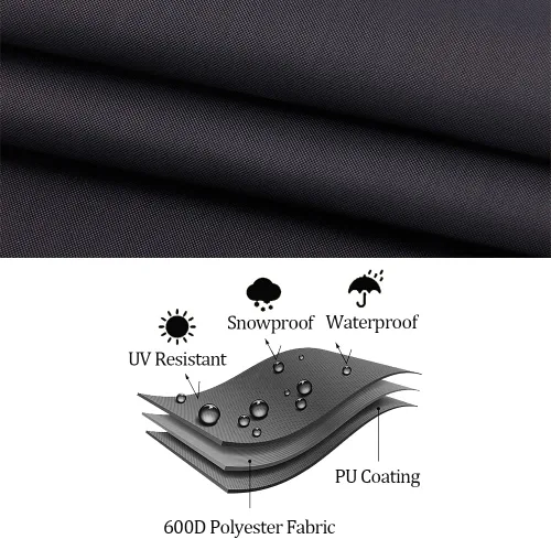 Miniatura 4 de Funda de repuesto para columpio de patio de 2/3 asientos, fundas de repuesto impermeables y resistentes, para asiento de columpio de 44.49 x 38.97