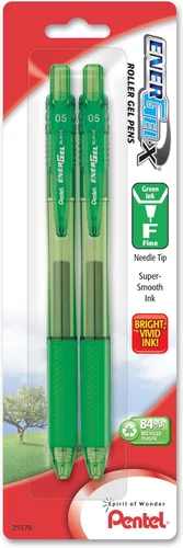 Miniatura 2 de Pentel EnerGel-X - Lapicera de gel líquido retráctil, punta de 0,7 mm de metal, trazo medio, 3 unidades, Azul
