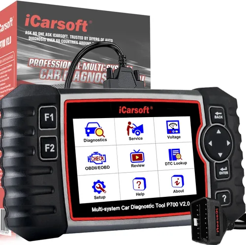 iCarsoft - P700 V2.0 - Escáner de diagnóstico automático para Porsche con diagnóstico del motor/transmisión/ABS/Airbag, lector de código OBD2 con