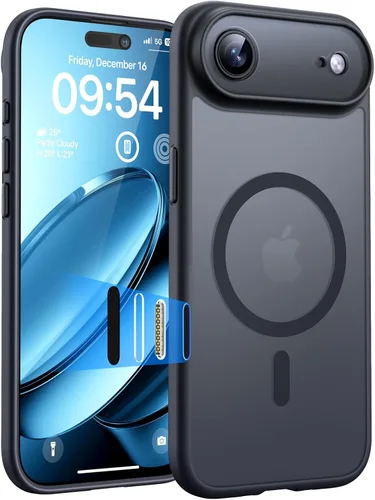 Miniatura 53 de TOCOL Funda magnética 3 en 1 para iPhone 14 Pro, mejorada [protección completa de cámara] con 2 protectores de pantalla, funda de grado militar Azul