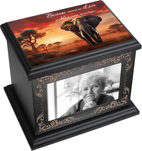 Miniatura 14 de Urnas de cremación para cenizas humanas de adultos hombres o mujeres, urnas funerarias conmemorativas para cenizas con marco de fotos, caja de urnas