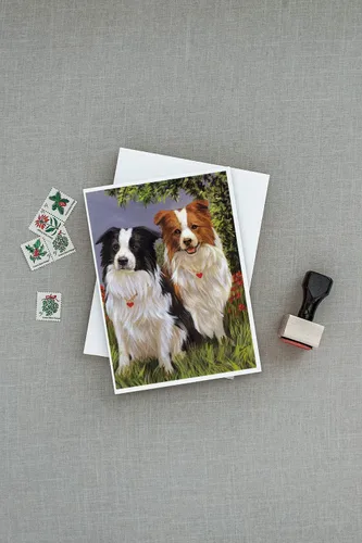 Miniatura 3 de Caroline's Treasures PPP3013GCA7P - Tarjetas de felicitación y sobres para mascotas de Basset Hound Teacher, paquete de 8 tarjetas en blanco