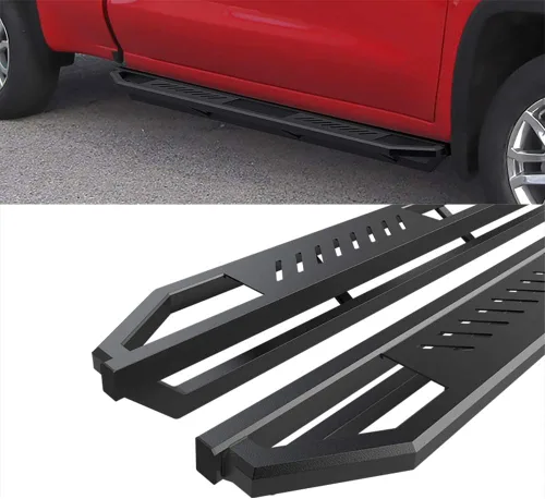 Miniatura 4 de HD Ridez Escalones basculantes híbridos de acero compatible con Silverado Sierra 1500 2019-2026 Extended Cab y 2500 3500 2020-2026