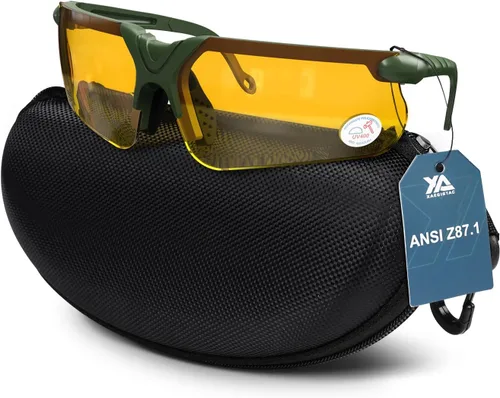 Miniatura 22 de Xaegistac Gafas de disparo con estuche Gafas de seguridad antivaho para cazadores para adultos Amarillo