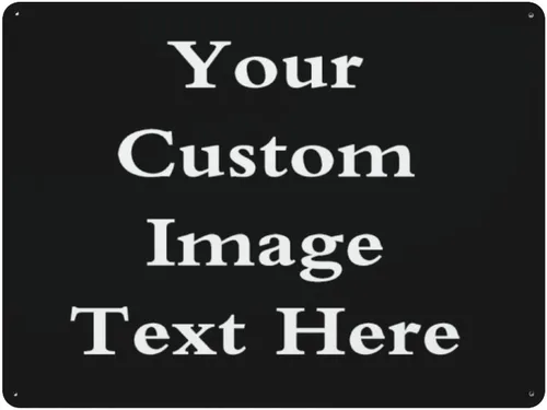 Miniatura 26 de PPFINE Letreros de metal personalizados, imagen de texto personalizada con tu nombre, decoración de pared para el hogar, bar, letreros de calle