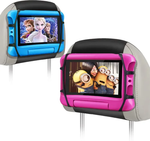 Miniatura 10 de WONNIE Soporte mejorado para tablet para automóvil, soporte para reposacabezas de automóvil para asiento trasero, soporte de tableta de automóvil