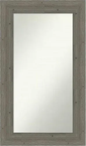 Miniatura 14 de Amanti Art Espejo de baño gris para sobre el fregadero, 27 x 27 pulgadas, espejo de tocador cuadrado gris, marco de madera rústica de campo medio
