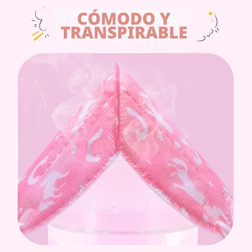 Miniatura 7 de FENFEN Máscara facial KN95 para niños desechable - Niño unicornio, niños de tamaño pequeño de 4 a 12 años, protección de 5 capas, transpirable