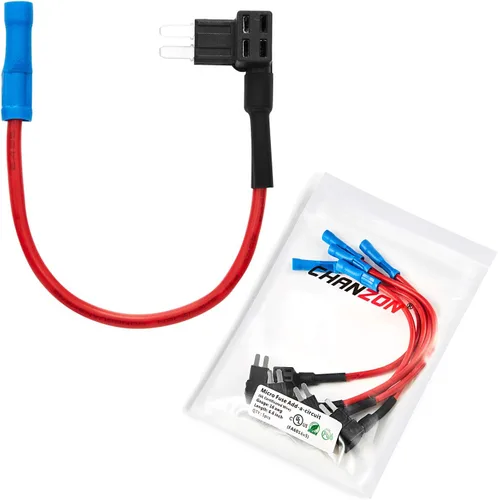 Miniatura 5 de [Cable UL] Chanzon 5 unids 14awg Add-a-circuito fusible adaptador de grifo Micro2 portafusibles para 30A Automotriz Coche Motocicleta