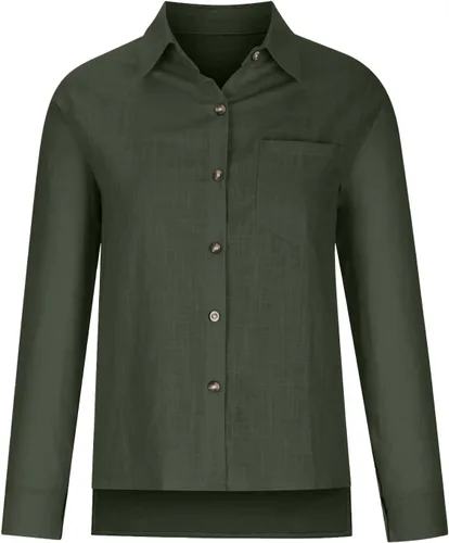Miniatura 39 de SMIDOW Camisa de algodón y lino con botones para mujer