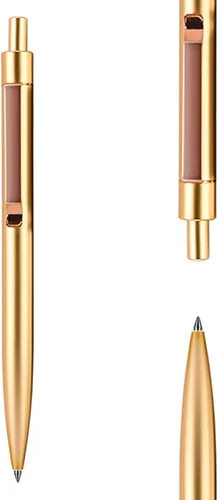 Miniatura 12 de DUNBONG Bolígrafo de Gel de Metal Negro, Bolígrafo de Tinta de Gel, Tinta Negra, Pluma de Tinta Retráctil de 0.5mm (Negro)