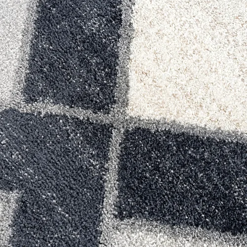 Miniatura 8 de Abani Alfombra moderna de comedor con estampado de flechas grises de 4 x 6 pies, alfombra contemporánea de primera calidad que no se desprende