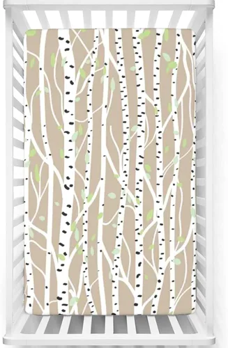 Miniatura 7 de Sábanas bajeras ajustables con temática a cuadros, sábanas portátiles para cuna, suaves y elásticas, sábana bajera para cuna para niños y niñas, 24