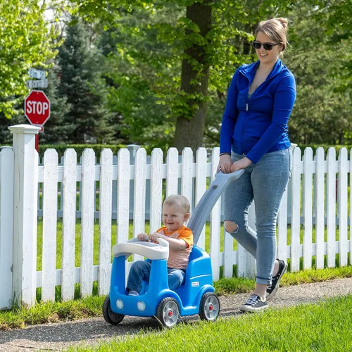 Miniatura 7 de Simplay3 Roll and Stroll - Auto de empuje silencioso para niños pequeños, con cinturón de seguridad, para niños de 1.5 a 4 años, azul